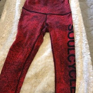 Soul Cycle x Lululemon High Waisted Leggings
